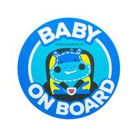 Silicone Baby on Board Signs Lucas Hippo